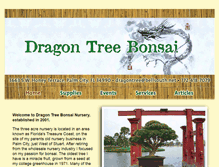 Tablet Screenshot of dragontreebonsai.com
